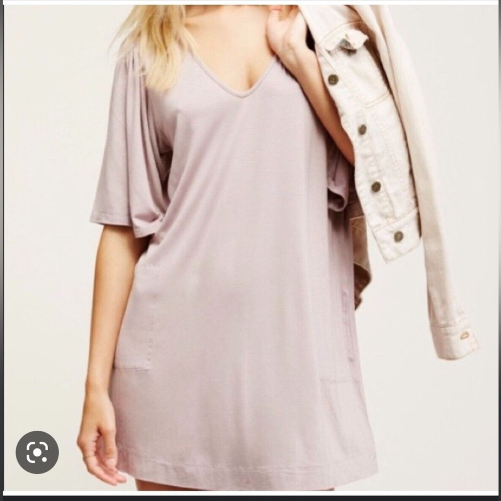 Free People Dusty Mauve Tunic Dress